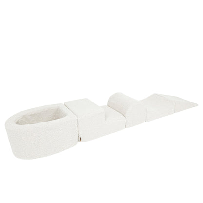 Meowbaby Bearly Foam Playground Off White 5 Elements Without Balls