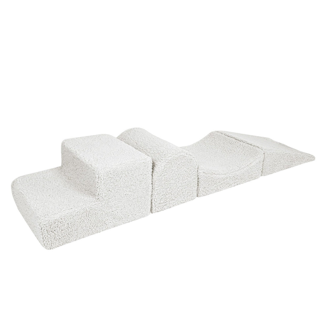 Kids Foam Climbing Blocks Bearly White | Baby Soft Play Set  White | soft play blocks | soft play equipment | soft play blocks for toddlers | foam soft play set | soft play for babies | foam soft play blocks | modular soft play set |