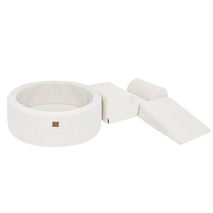 Meowbaby Bearly Foam Playground Off White 4 Elements Without Balls