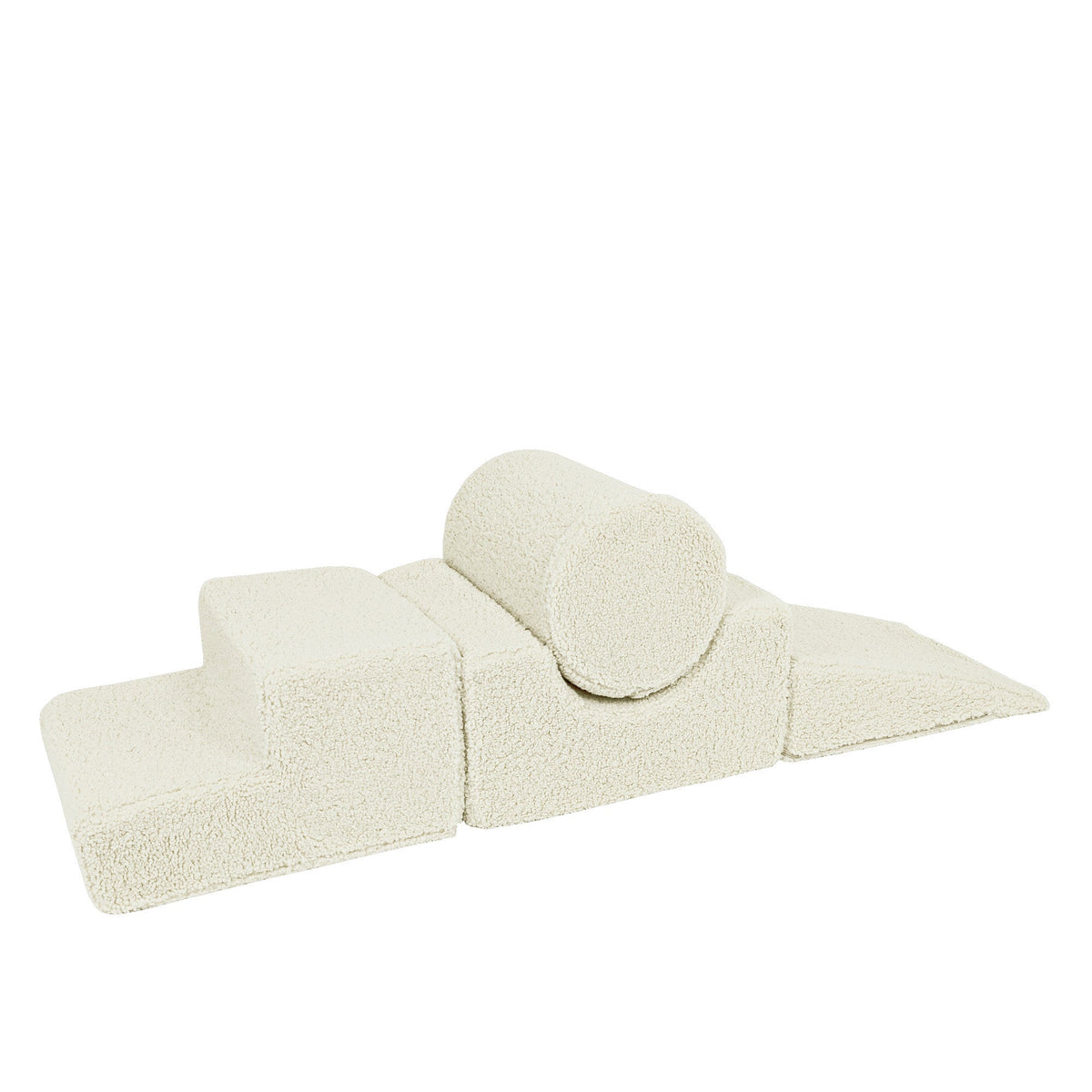 Foam Climbing Blocks for Kids | MeowBaby BEARLY Shape Set | foam climbing shapes | foam climbing blocks  | foam climbing set | soft play climbing blocks | cream