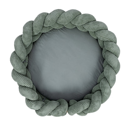Aesthetic Baby Play Mat with Braided Bumper