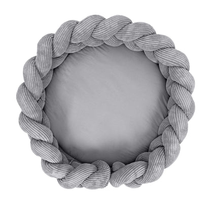 Aesthetic Baby Play Mat with Braided Bumper - Meowbaby