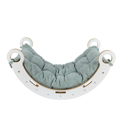 MeowBaby Rocker with Rollers - Wooden Toddler Indoor Climbing Frame for Kids