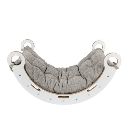 MeowBaby Rocker with Rollers - Wooden Toddler Indoor Climbing Frame for Kids