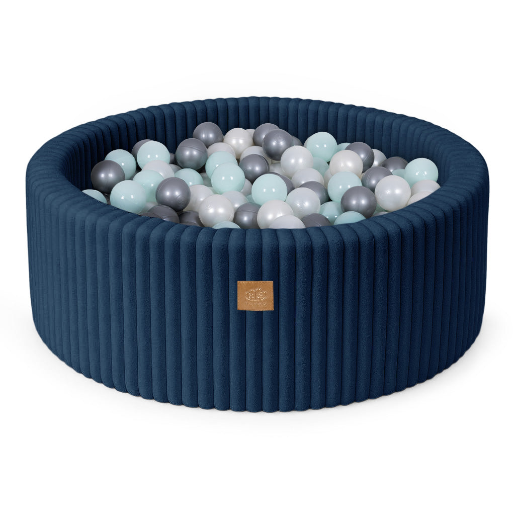 MeowBaby Ball Pit for Kids | Baby Ball Pit | Churros Midnight Blue Ball Pit with Balls |