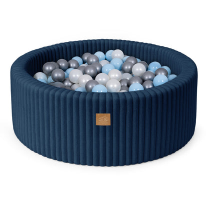 MeowBaby Ball Pit for Kids | Baby Ball Pit | Churros Midnight Blue Ball Pit with Balls |