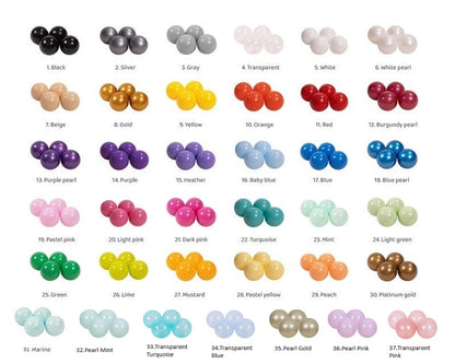 MeowBaby® Ecru Corduroy Soft Play Set with Mini Ball Pit &amp; 100 Balls