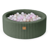 Ball Pit | Baby Ball Pit | MeowBaby Ball Pit for Kids | Baby Ball Pit | Churros Olive Sage Green Ball Pit with Balls |