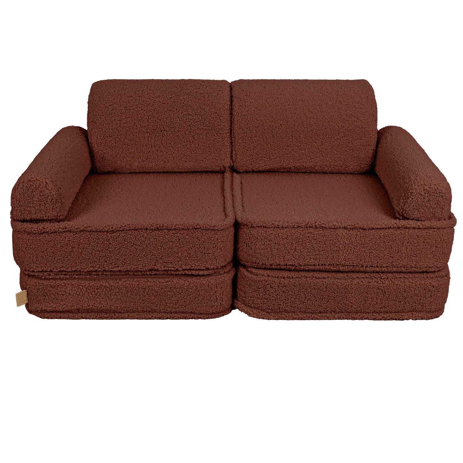 MeowBaby® Cream BEARLY Sofa | Cream Bearly Play Sofa Pocket Plus