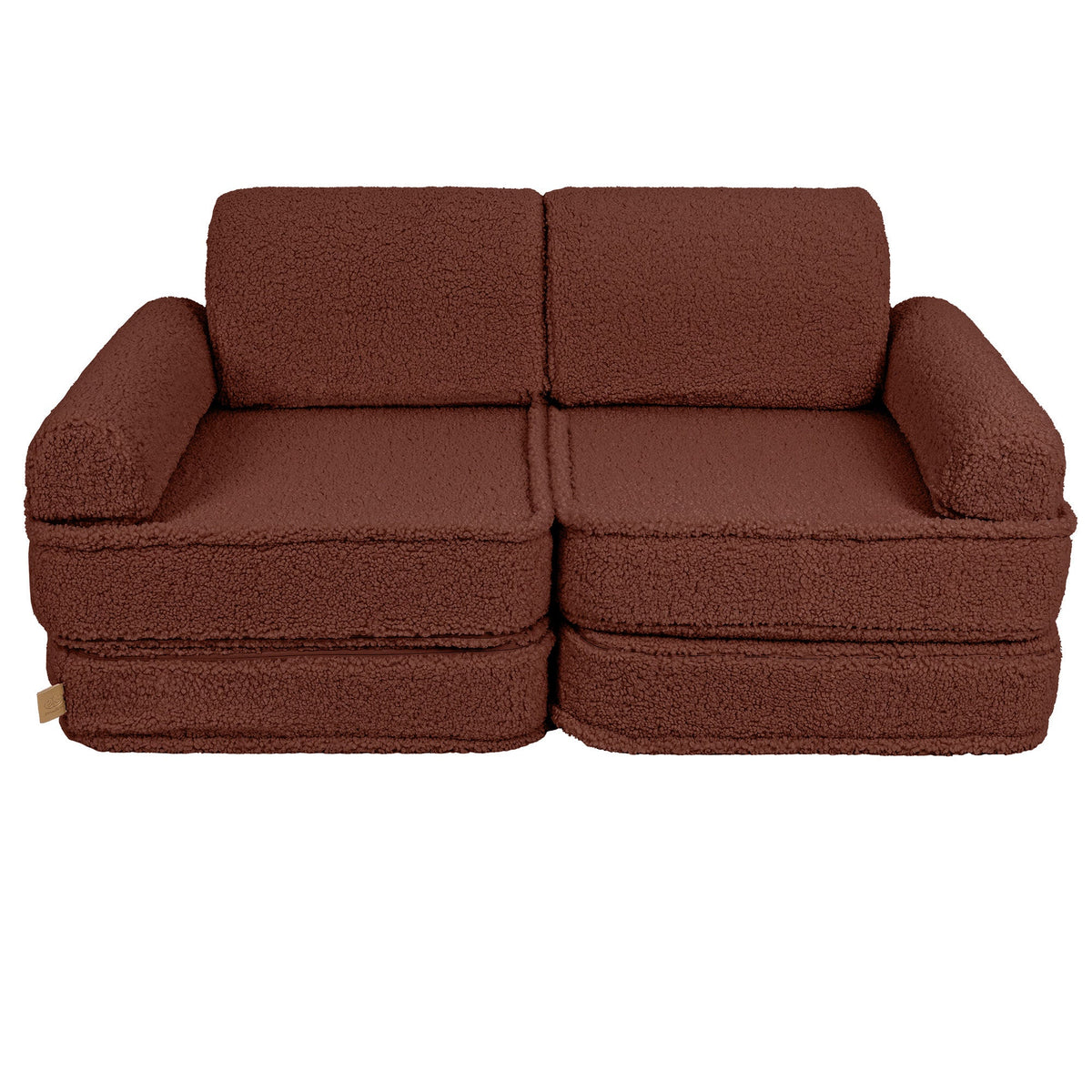 MeowBaby® Cream BEARLY Play Sofa | Bearly Kids Play Sofa Pocket Plus