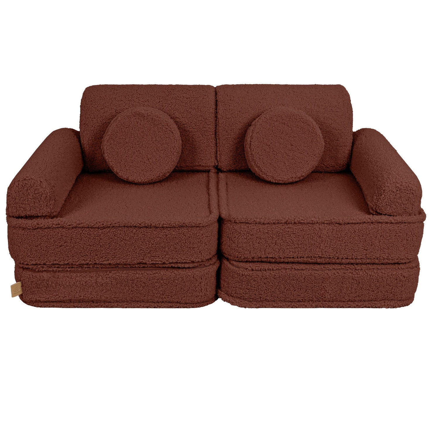 MeowBaby® Cream BEARLY Sofa | Cream Bearly Play Sofa Pocket Plus