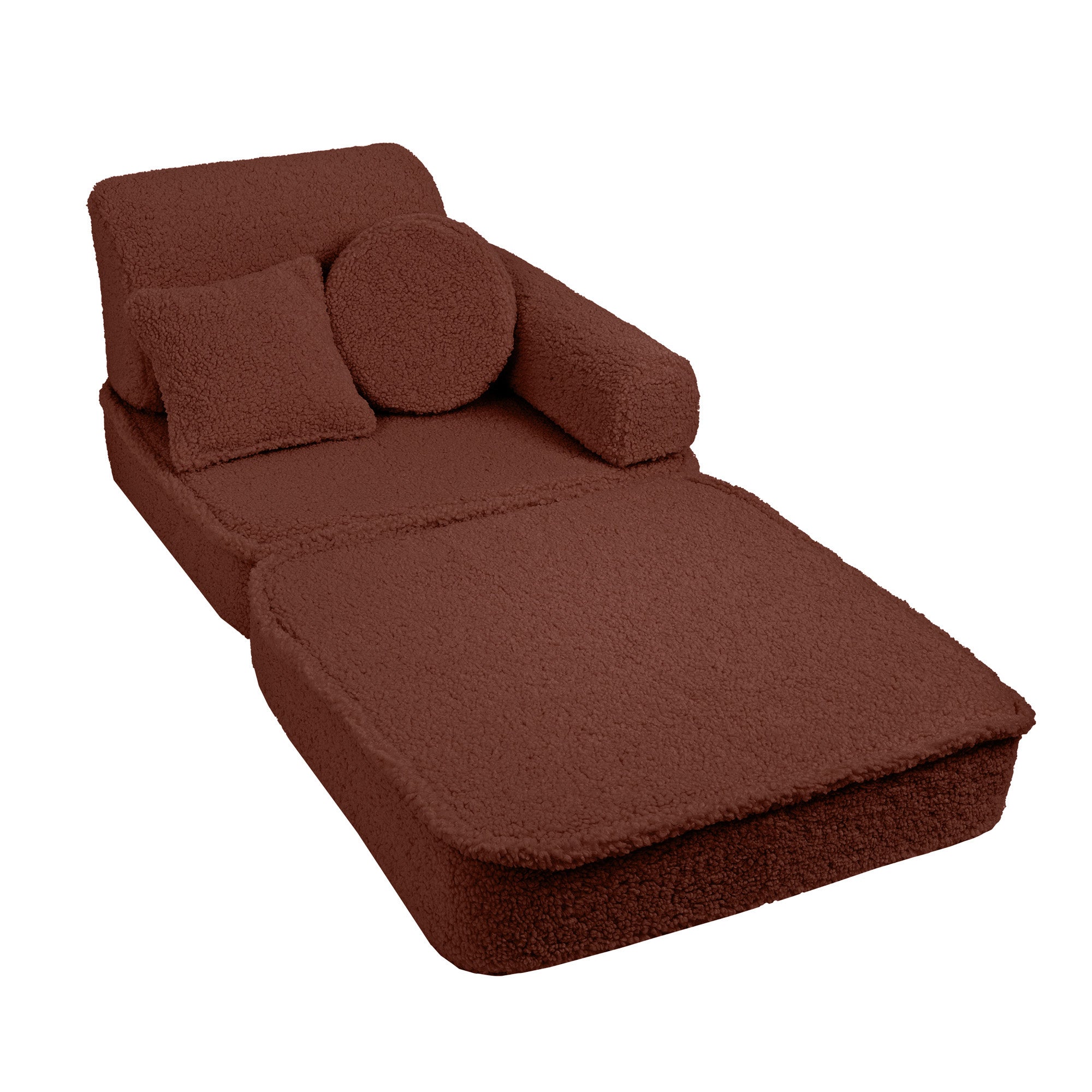 MeowBaby® Cream BEARLY Sofa | Cream Bearly Play Sofa Pocket Plus