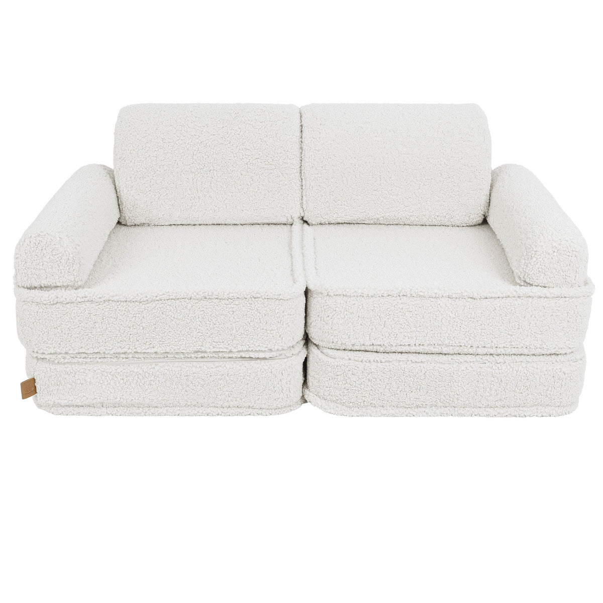 MeowBaby® Cream BEARLY Play Sofa | Bearly Kids Play Sofa Pocket Plus