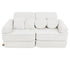 White Kids Play Sofa Meowbaby Bearly  | Play couch for kids white | childrens play sofa | modular play couch for kids | Play Sofa for Kids |