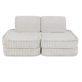 Meowbaby Churros Pocket Sofa Basic Cotton Candy White