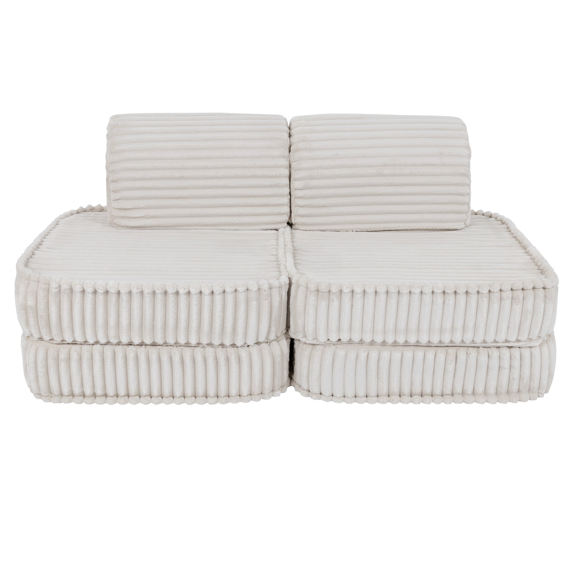 Meowbaby Churros Pocket Sofa Basic Cotton Candy White
