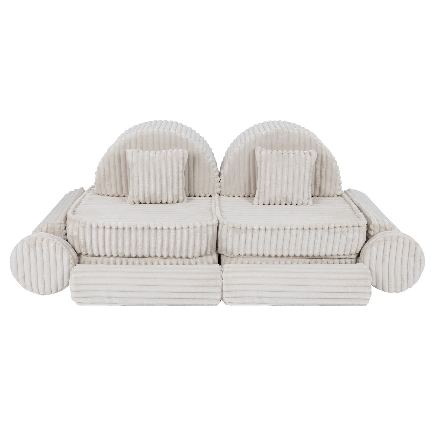 Meowbaby Churros Pocket Sofa Max Cotton Candy White
