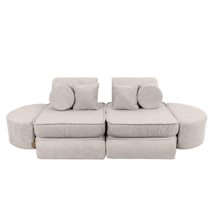 MeowBaby® Aesthetic Kids Play Sofa MAX | Modular Kids Play Couch | Corduroy