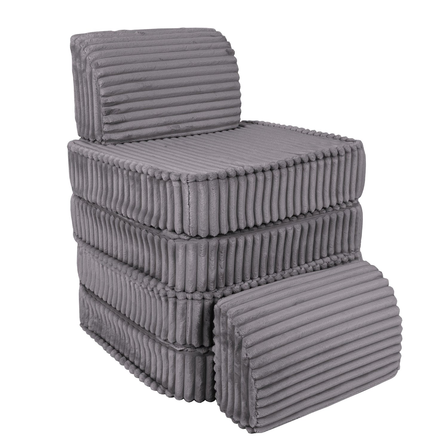 Meowbaby Churros Pocket Sofa Basic Jurassic Grey