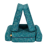 Meowbaby Tangle Pocket Sofa Basic Lagoon Blue