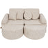 MeowBaby ecru/beige tangle soft play sofa | kids play sofa | modular play sofa for kids 