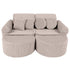 MeowBaby Churros Play Sofa Beige | Kids Play Sofa | Play Couch | Corduroy Soft Play Sofa | Modular Sofa for Kids | 