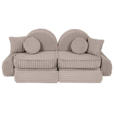 Meowbaby Churros Pocket Sofa Max Pebble Beige