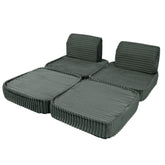 Meowbaby Churros Pocket Sofa Basic Pine Forest Green