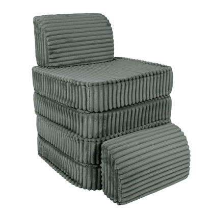 Meowbaby Churros Pocket Sofa Basic Pine Forest Green
