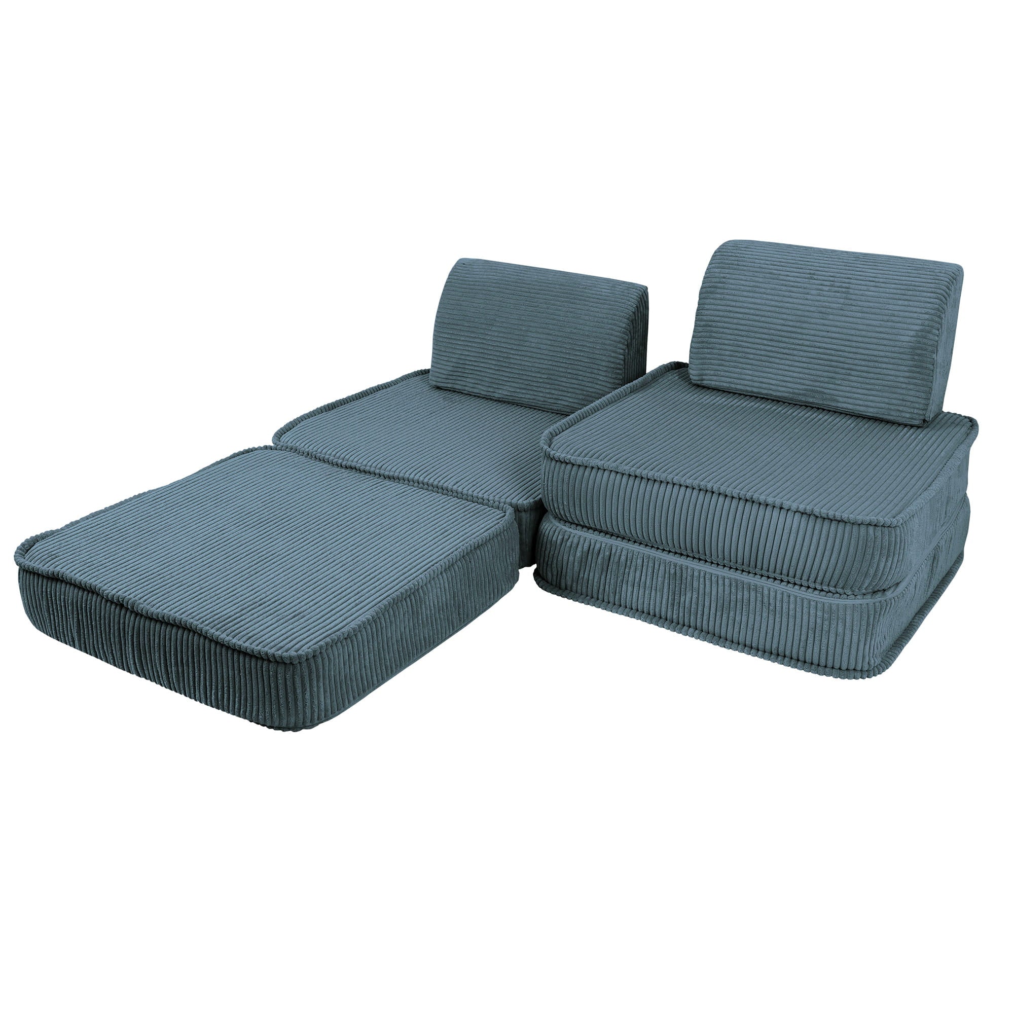 Pocket Sofa Basic Turquoise CORDUROY