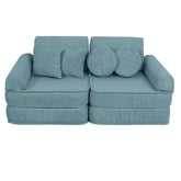 turquoise corduroy play sofa | turquoise corduroy Play Sofa | Play Sofa Kids turquoise corduroy | MeowBaby turquoise corduroy soft play sofa | 