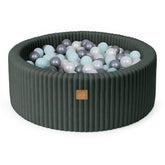 MeowBaby Ball Pit for Kids | Baby Ball Pit | Churros Green Ball Pit with Balls |