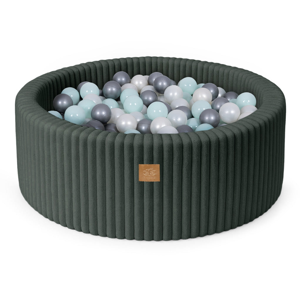 MeowBaby Ball Pit for Kids | Baby Ball Pit | Churros Green Ball Pit with Balls |