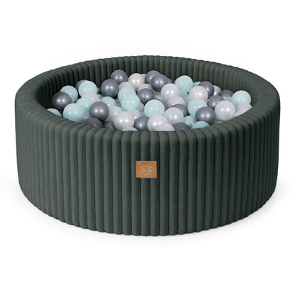 MeowBaby Ball Pit for Kids | Baby Ball Pit | Churros Green Ball Pit with Balls |
