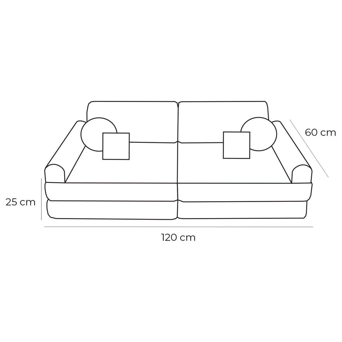 Kids Play Sofa PLUS | Play Couch Modular | Churros