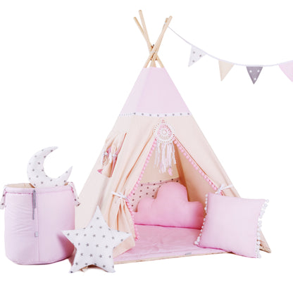 Pink Teepee Tent | Teepee Pink | Kids Teepee | Teepee Tent for Kids | Teepee Tent for Babies &amp; Toddlers | Pink Tent | Kids Teepee Tent | Teepee Tent for Girls |