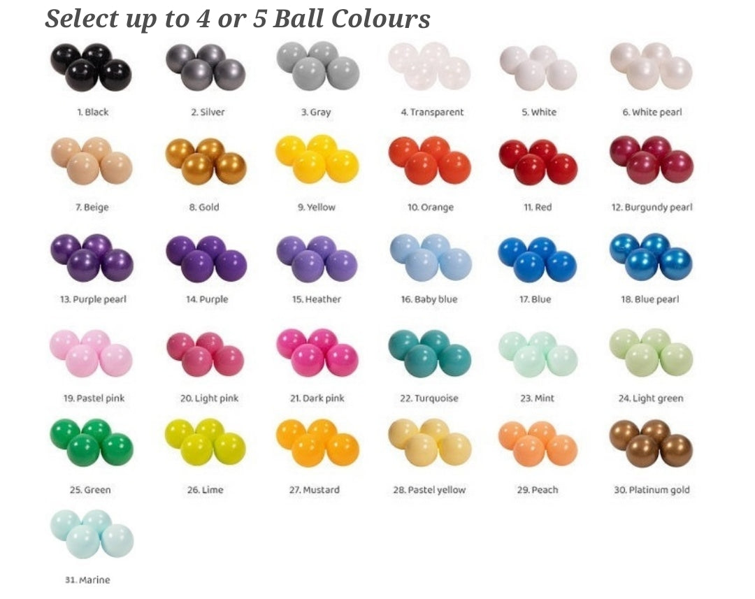 MeowBaby® CORDUROY Turquoise Ball Pit + 250 Balls