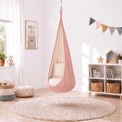 Kids Cocoon Swing - Powder Pink Rose