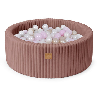 MeowBaby Ball Pit for Kids | Baby Ball Pit | Churros Pink Ball Pit with Balls |