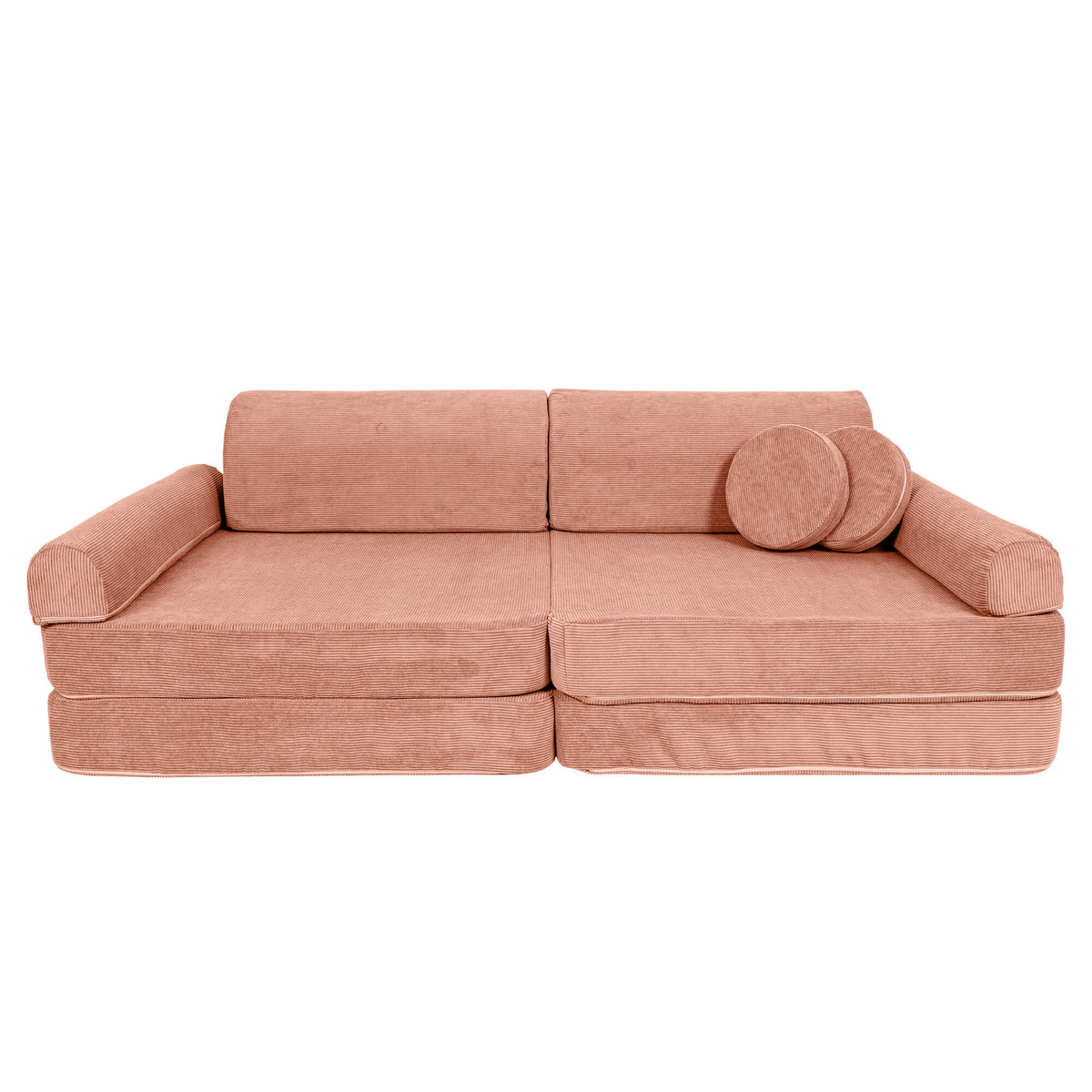 modular play sofa | modular play couch | MeowBaby play sofa slimcord | play sofa | play couch | brick colour play sofa for kids |