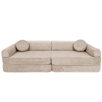 MeowBaby Slimcord Kids Play Sofa - Modular Play Couch | 10 Pieces