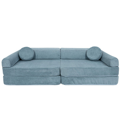 MeowBaby Slimcord Kids Play Sofa - Modular Play Couch | 10 Pieces