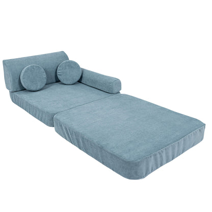 MeowBaby Slimcord Kids Play Sofa - Modular Play Couch | 10 Pieces