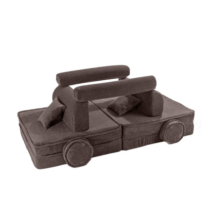 MeowBaby® Kids Play Sofa PREMIUM | Modular Play Couch | Corduroy