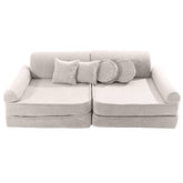 cream corduroy play sofa | cream/ecru corduroy Play Sofa | Play Sofa Kids cream corduroy | MeowBaby cream/ecru corduroy soft play sofa | 