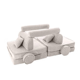 cream corduroy play sofa | cream/ecru corduroy Play Sofa | Play Sofa Kids cream corduroy | MeowBaby cream/ecru corduroy soft play sofa | 
