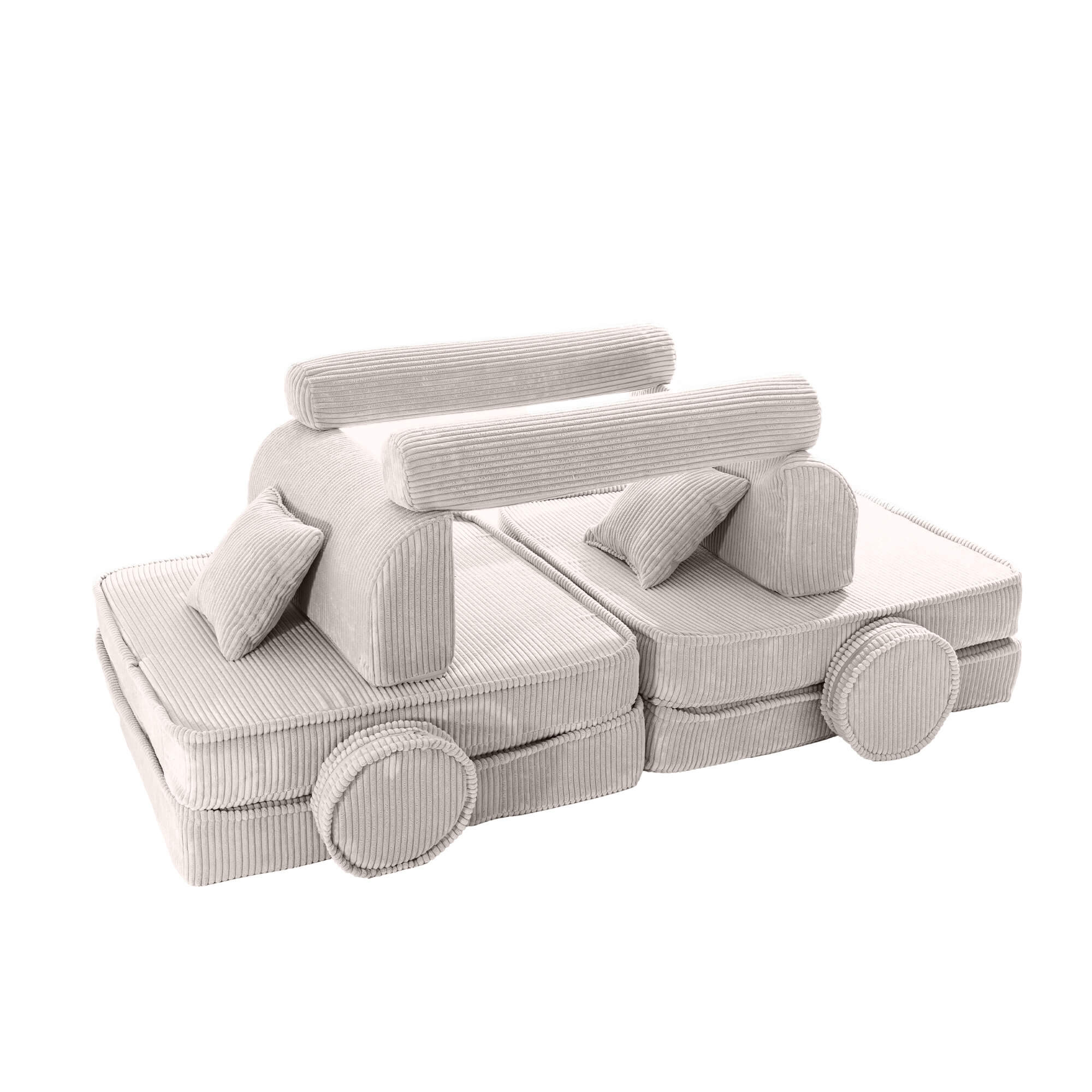 MeowBaby® Kids Play Sofa PREMIUM | Modular Play Couch | Corduroy