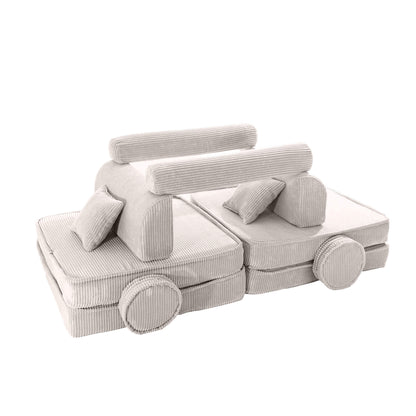 MeowBaby® Kids Play Sofa PREMIUM | Modular Play Couch | Corduroy
