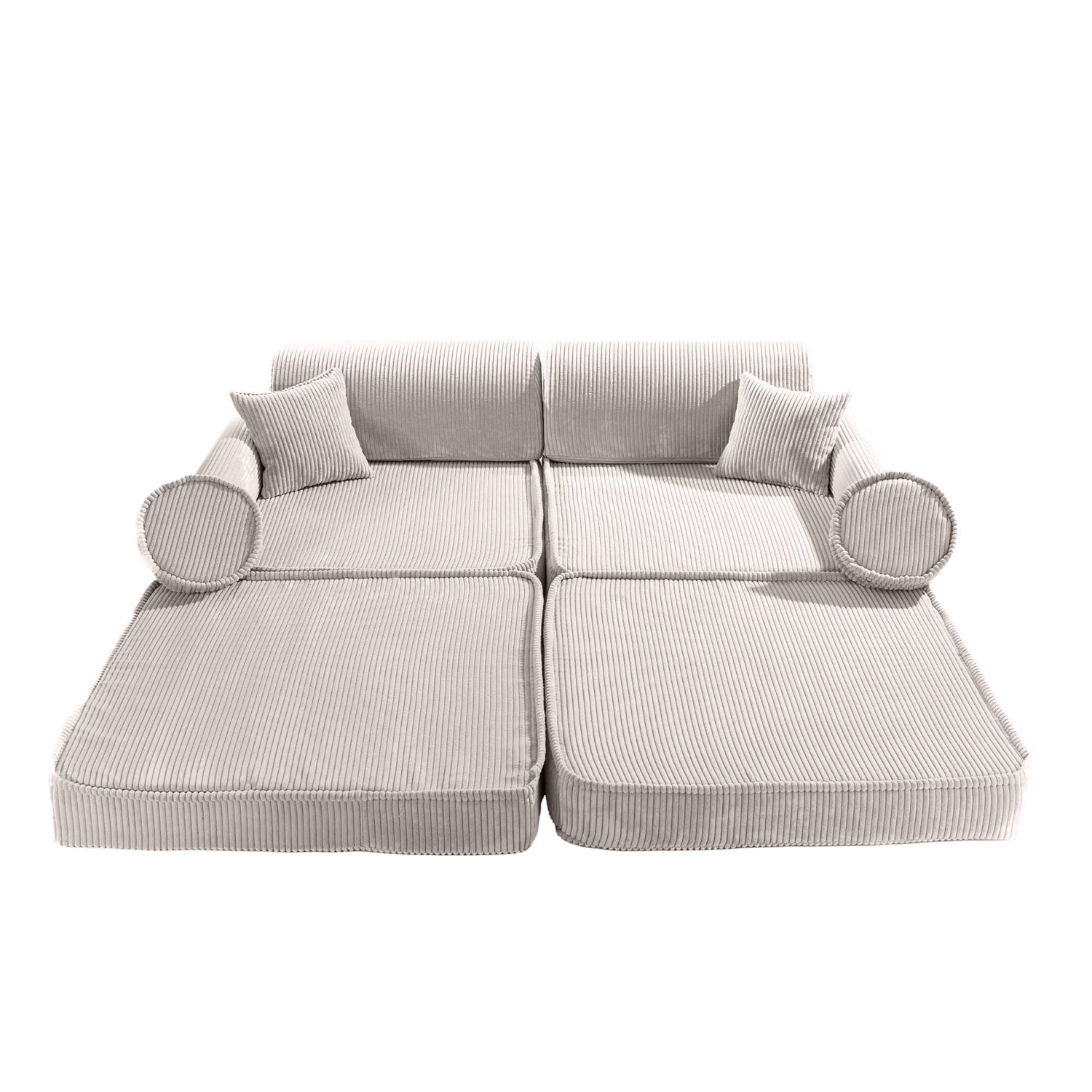 MeowBaby® Kids Play Sofa PREMIUM | Modular Play Couch | Corduroy