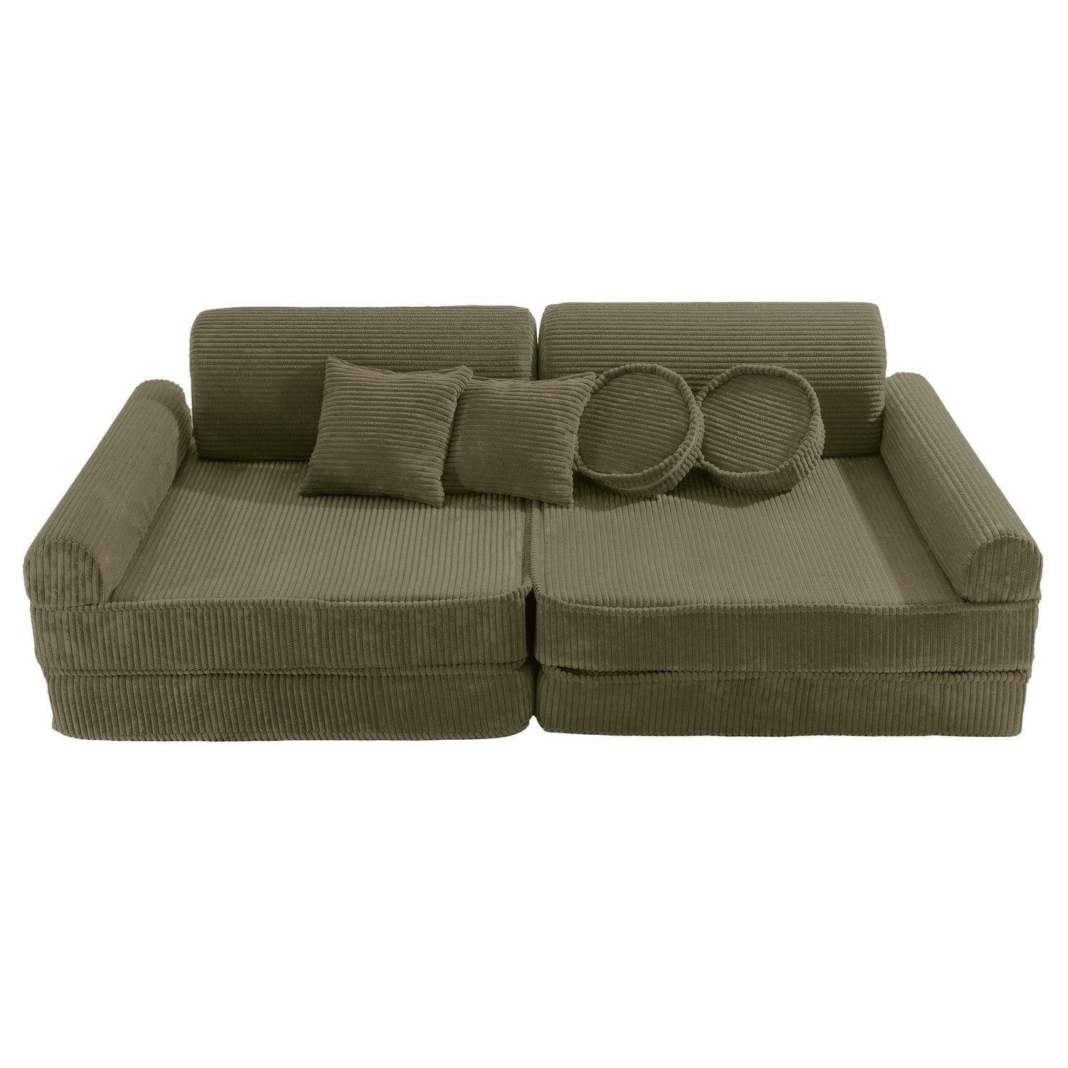 MeowBaby® Kids Play Sofa PREMIUM | Modular Play Couch | Corduroy